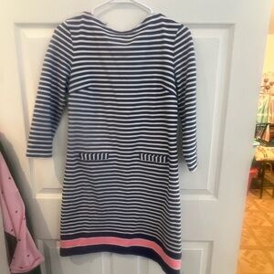 Lilly Pulitzer Navy and Pink Striped Kids Dress